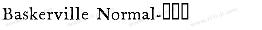 Baskerville Normal字体转换